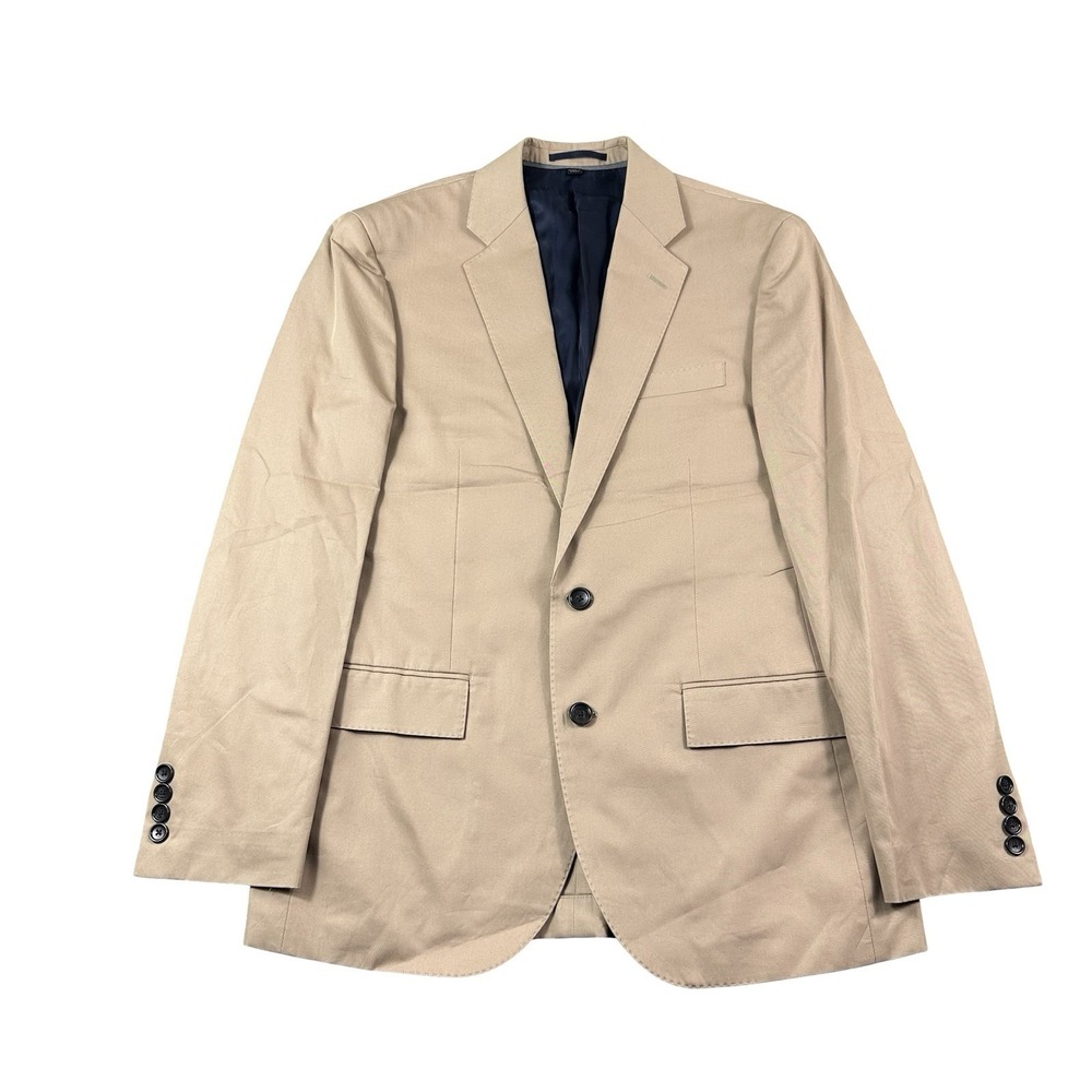 J.Crew Ludlow Larusmiani Italian Cotton Suit Khaki 38S 31x30 Slim Fit NWT